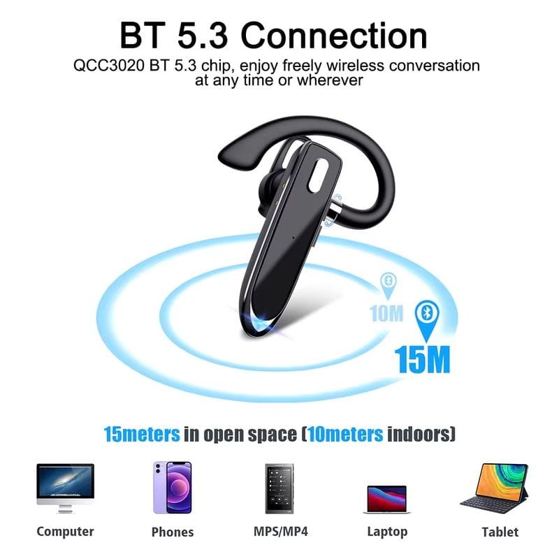 HBQ YYK-530-2 Business Noir - Ecouteurs Bluetooth - Ítem4