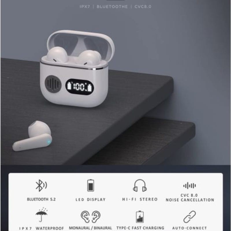 HBQ YYK-750 Bluetooth 5.2 - Auriculares In-Ear Negro - Ítem3