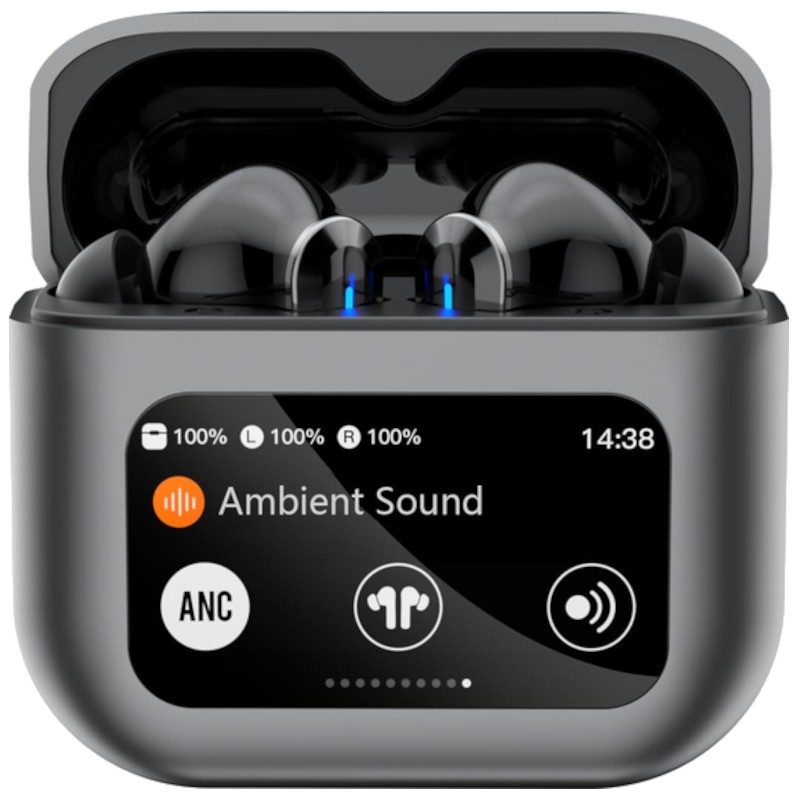HBQ YYK-Q30 ANC LCD Cinzento - Auriculares Bluetooth - Item2