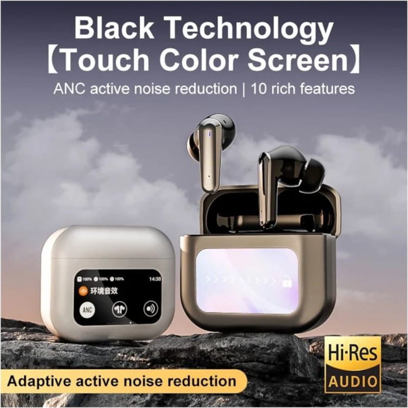 HBQ YYK-Q30 ANC LCD Cinzento - Auriculares Bluetooth - Item4