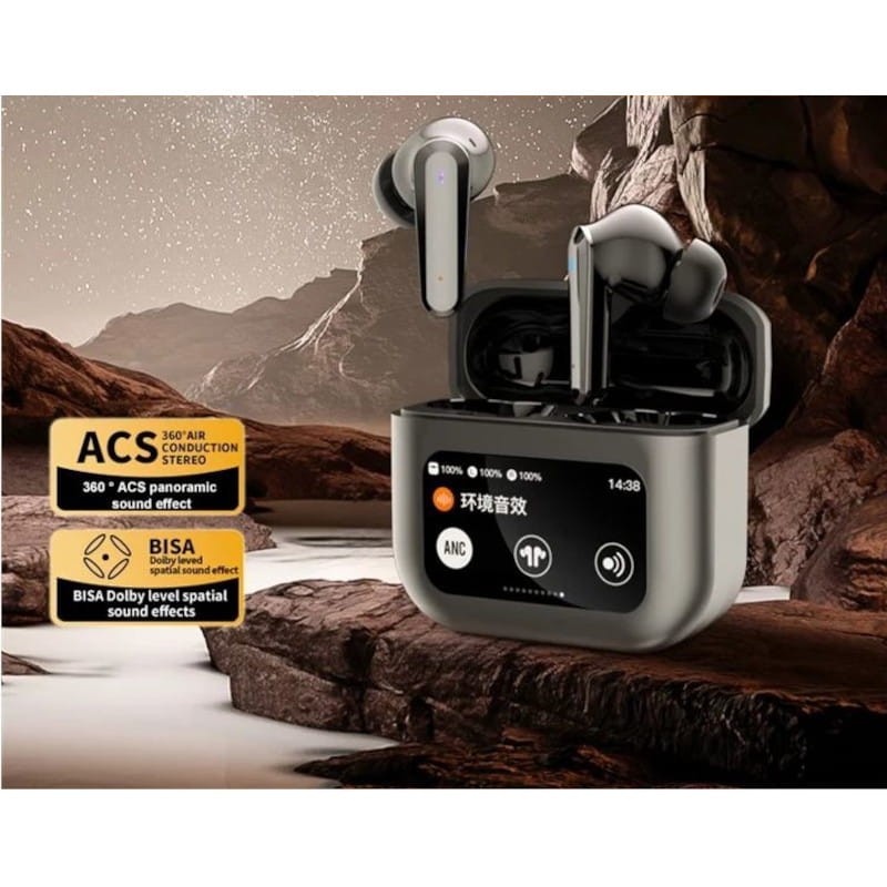 HBQ YYK-Q30 ANC LCD Cinzento - Auriculares Bluetooth - Item6