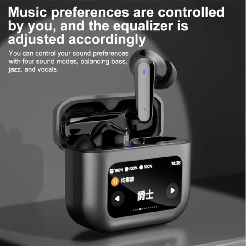 HBQ YYK-Q30 ANC LCD Cinzento - Auriculares Bluetooth - Item8