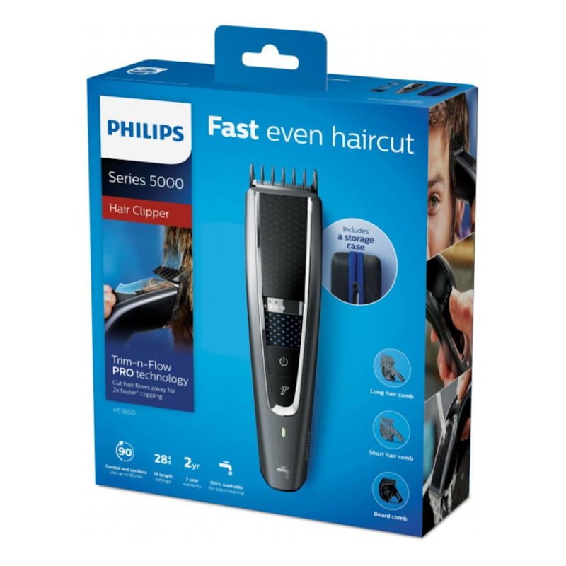 Philips Hair Clipper Series 5000 HC5650/15 Preto/Prata - Máquina de cortar cabelo - Item5