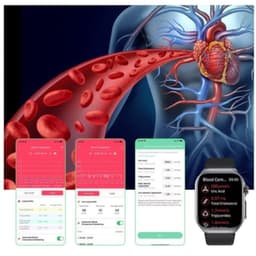 Sensor de frecuencia cardíaca de Hello ET585 Cuero  Marrón - Reloj inteligente