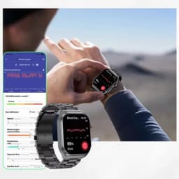 Control de la salud de Hello ET585 Cuero  Marrón - Reloj inteligente