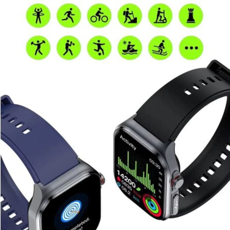 Modos deportivos de Hello ET585 Cuero  Marrón - Reloj inteligente