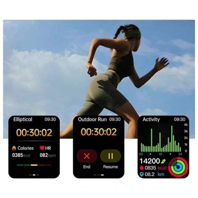 Control de la salud de Hello ET585 Silicona Azul - Reloj inteligente