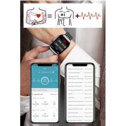 Electrocardiograma de Hello ET585 Silicona Azul - Reloj inteligente