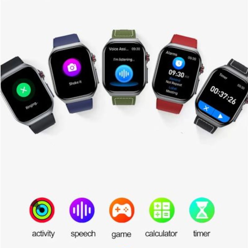 Hello ET585 Silicone Noir - Montre intelligente - Ítem11