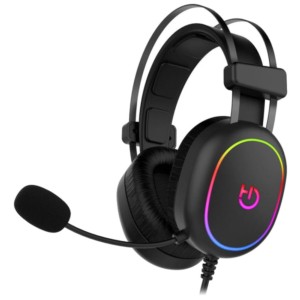 FIFINE AmplGame H6 - Auriculares para juegos con cable de PC con micrófono,  sonido envolvente 7.1, auriculares USB para computadora portátil