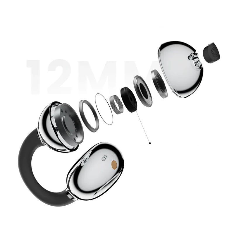 HiFuture FlexClip TWS Preto Metálico - Auriculares Bluetooth - Item1