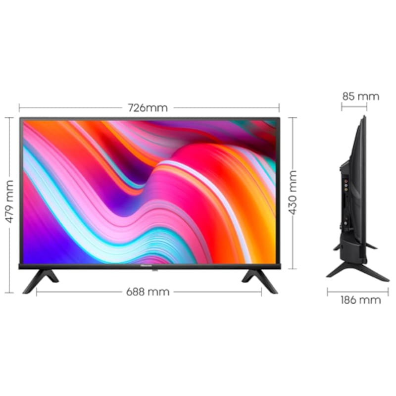 Hisense 32A49K 32 HD Smart TV Negro - Televisor - Ítem9