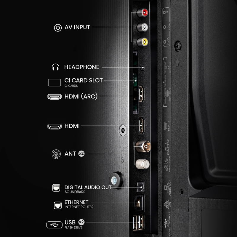 Hisense 32A4N 32 HD Smart TV Wifi Noir - TV - Ítem2
