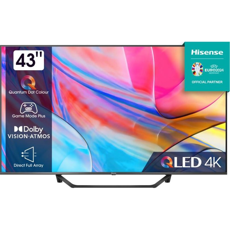 Hisense 43A72KQ43 QLED 4K Ultra HD Smart TV Preto - TV - Item