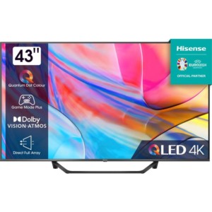 Hisense 43A72KQ43 QLED 4K Ultra HD Smart TV Preto - TV