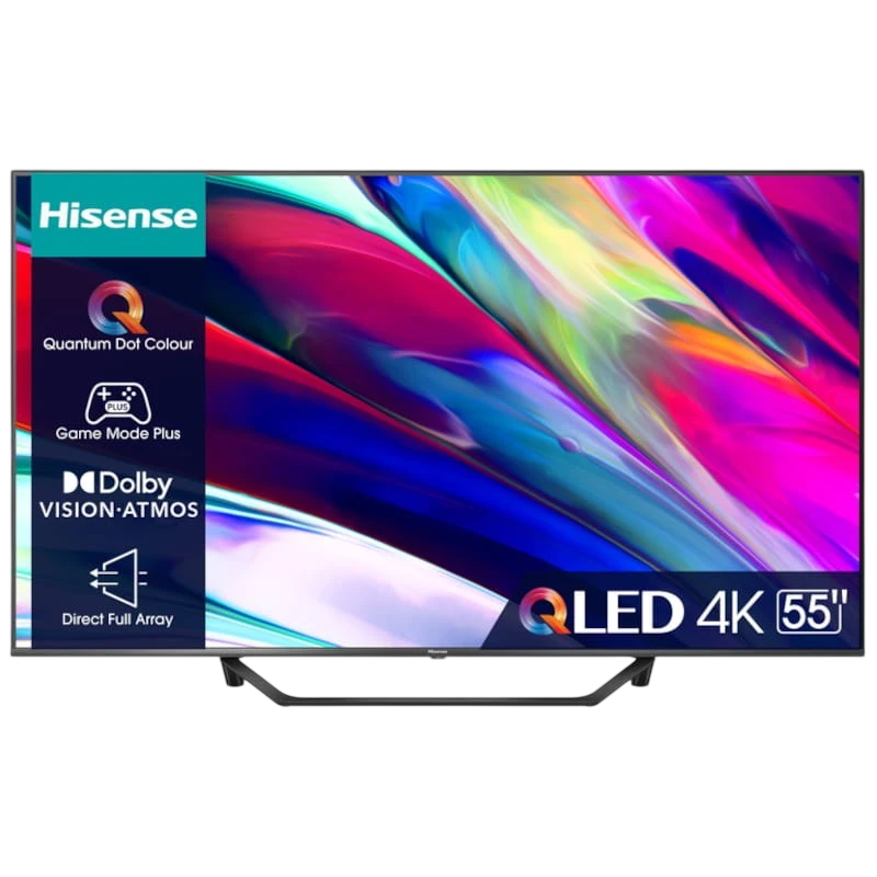 Hisense 55A7KQ 55 QLED 4K Ultra HD Smart TV Wifi Negro - Televisión - Ítem