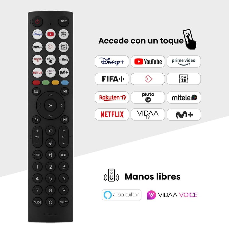 Hisense 55U6NQ 55 4K Ultra HD Smart TV Wifi Gris - Televisor - Ítem7