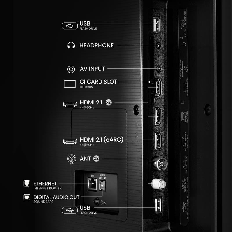 Hisense 65A6N 1 65 4K Ultra HD Smart TV Wifi Noir - Télévision - Ítem6