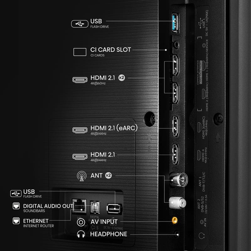 Hisense 65U7NQ 65 4K Ultra HD Smart TV Wifi Noir - Télévision - Ítem6