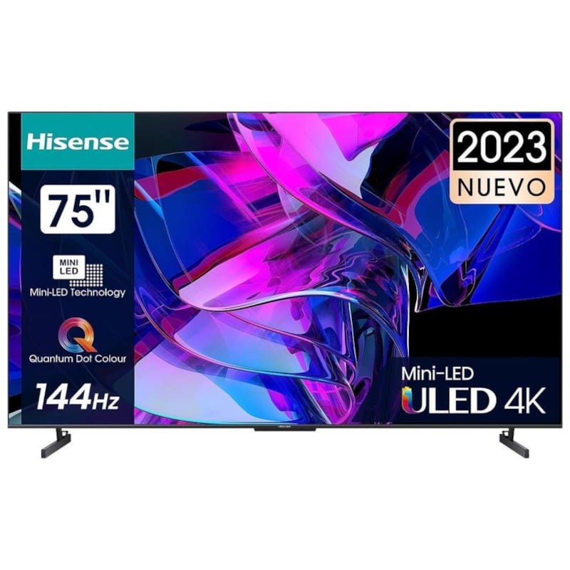 HISENSE 75U7KQ 75 UHD Smart TV Negro - Televisor - Ítem