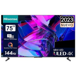 TV HISENSE 75U7KQ 75 UHD Smart TV Preto - Televisão