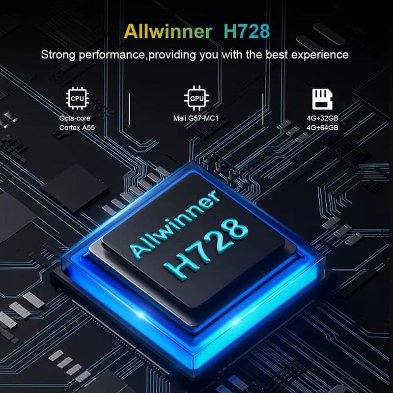 Processador de HK1 RBOX H8X Allwinner H728 4GB/64GB Android 14 - Android TV