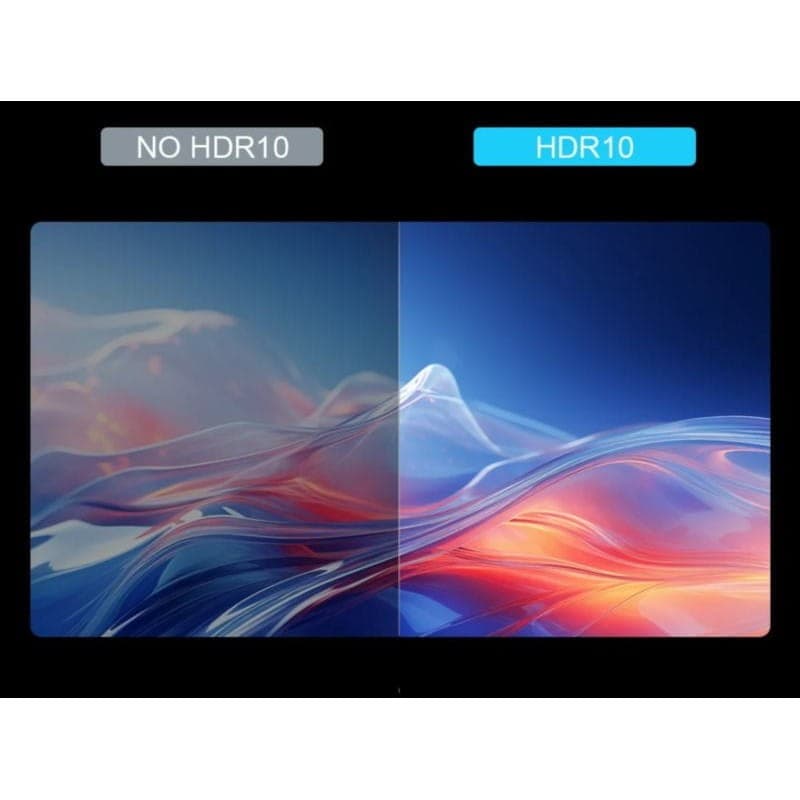 Comparaison d'images avec HDR10 de la Android TV HK1 RBOX D8 RK3528 2 Go 16 Go 8K