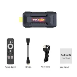 Conteúdo da caixa da Android TV HK1 RBOX D8 RK3528 4GB 32GB 8K