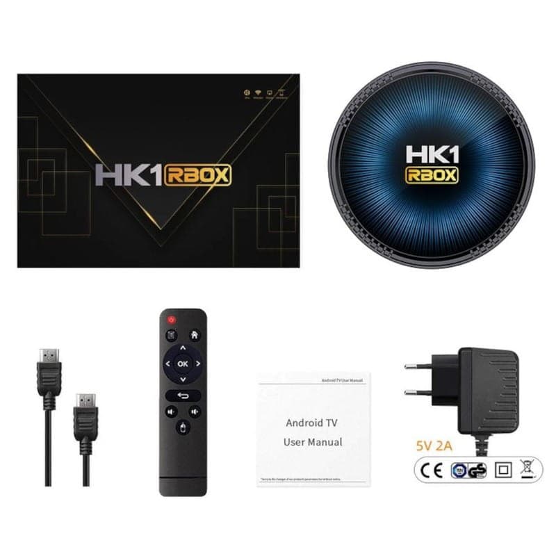 HK1 RBox S905W2 4Go/32Go Android 11 100M - Android TV - Conteúdo