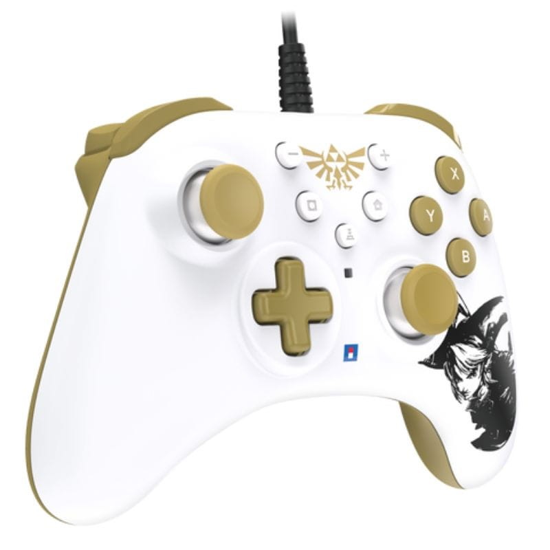 Hori HORIPAD Turbo (Zelda) Dorado/Blanco - Gamepad Nintendo Switch - Ítem1