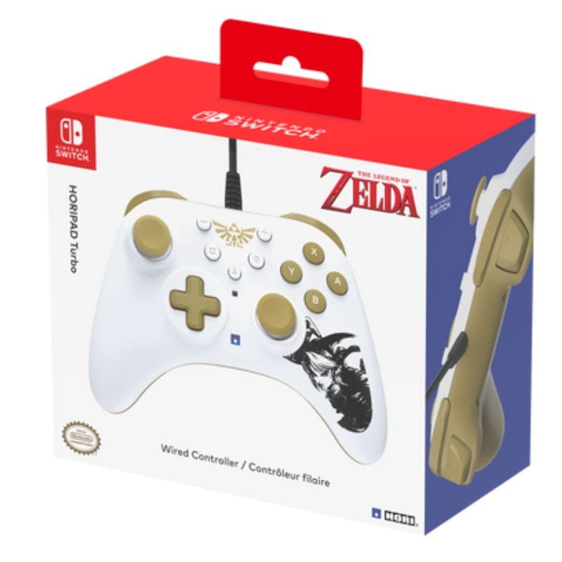 Hori HORIPAD Turbo (Zelda) Dorado/Blanco - Gamepad Nintendo Switch - Ítem3