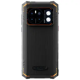 Vista traseira do telefone móvel Hotwav Cyber 13 Pro 12GB/256GB Laranja