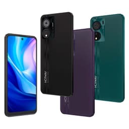 Hotwav Note 12 EF 4GB/128GB Roxo - vista frontal, traseira e lateral