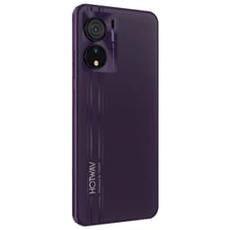 Hotwav Note 12 EF 4GB/128GB Roxo - vista traseira e lateral esquerdo