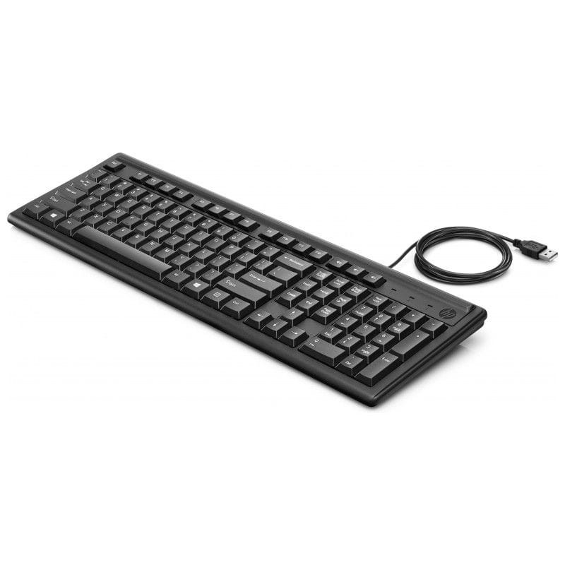 HP 100 Teclado USB Espanhol - Preto - Item1