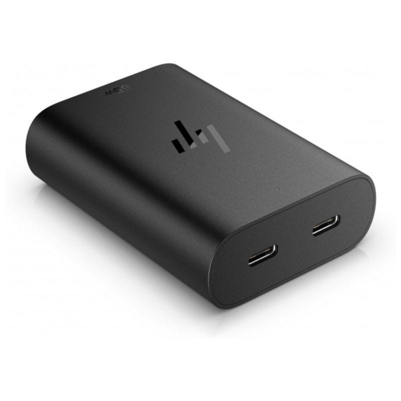HP 600Q7AA 65 W USB-C 2 Portas GaN Preto - Carregador portátil - Item