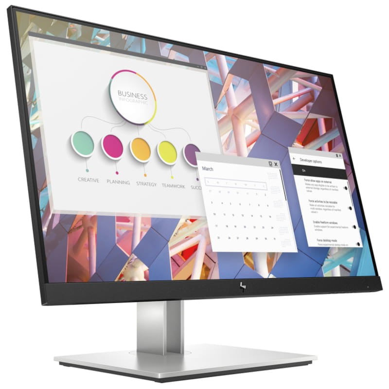 HP E-Series E24 G4 23.8 FullHD IPS Negro/Plata - Monitor PC - Ítem1