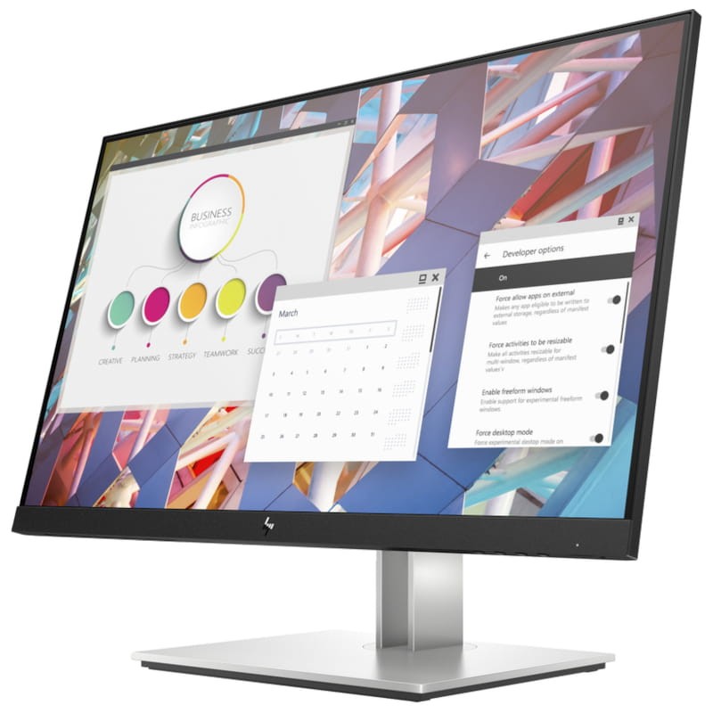 HP E-Series E24 G4 23.8 FullHD IPS Negro/Plata - Monitor PC - Ítem2