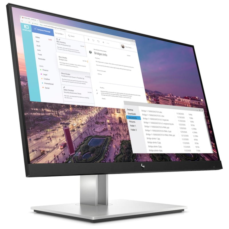 HP E23 G4 23 FullHD IPS Negro y Plata - Monitor PC - Ítem1