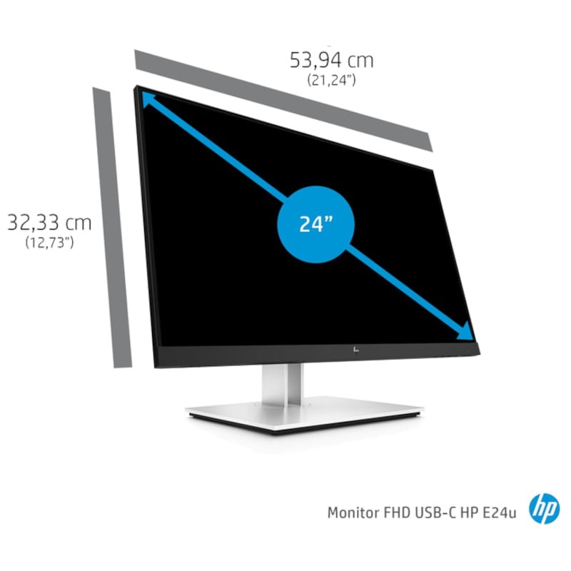 HP E24u G4 23.8 FullHD IPS Prateado - Monitor PC - Item3