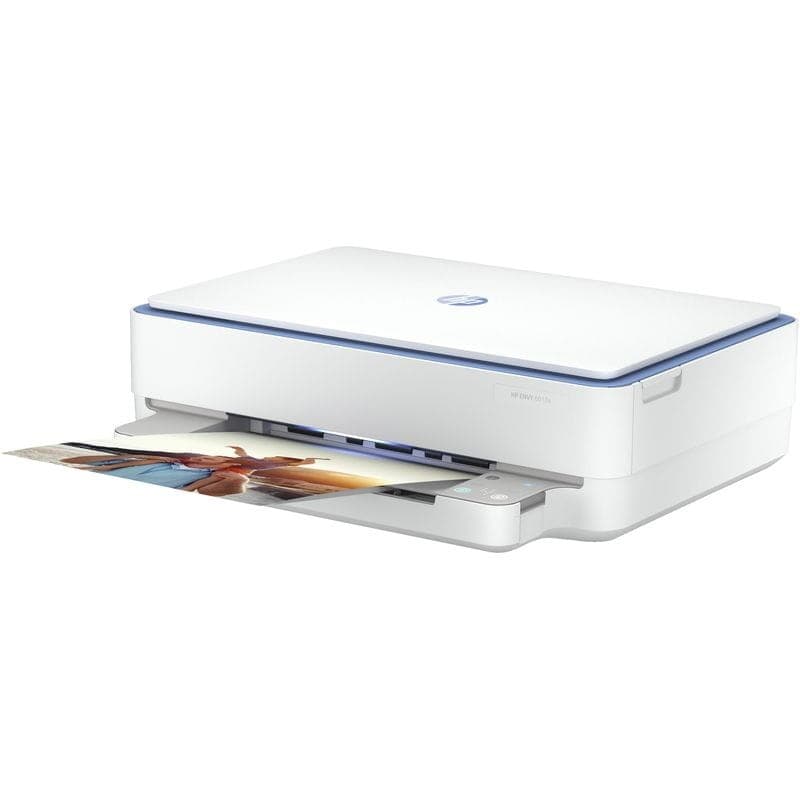 Frente de HP ENVY 6010e Copia Scanner Cor WiFi Azul - Impressora multifunções