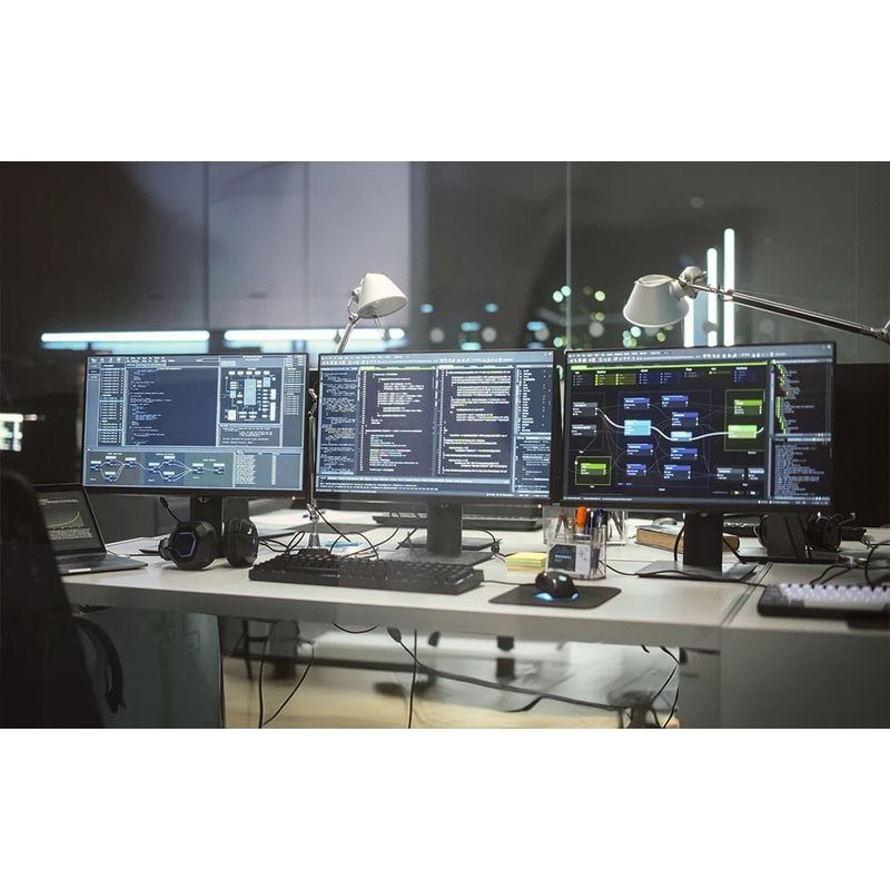 Huanuo HNTS3B-UK Triple monitor 17 a 32 pulgadas Negro - Soporte de monitor - Ítem4