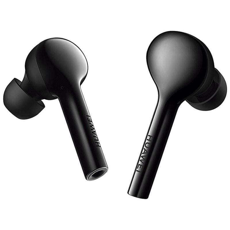 Huawei Freebuds Negro - Auriculares Bluetooth - color negro - Bluetooth 4.1 - Carga en 3 Horas - 10 Horas de Autonomía Máxima - Estuche de Carga - Tecnología AAC - Certificación IP55 - Micrófono - Compatible con Android y iOS