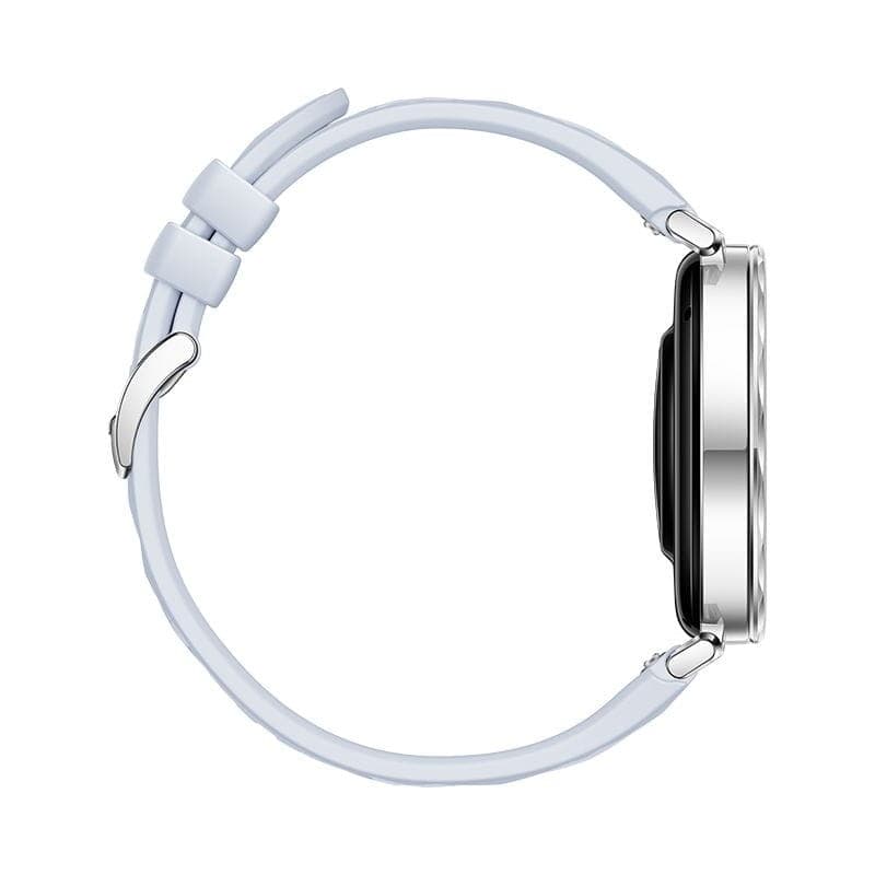Lateral izquierdo de Huawei Watch GT5 41mm GPS Correa Fluoroelastómero Azul - Reloj Inteligente