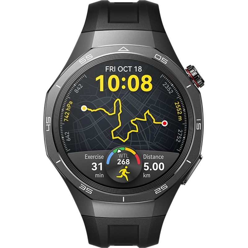 Huawei Watch GT5 Pro 46mm GPS Bracelete Fluoroelastómero Preta - Relógio Inteligente - Item1