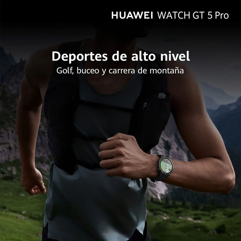 Huawei Watch GT5 Pro 46mm GPS Bracelete Fluoroelastómero Preta - Relógio Inteligente - Item7