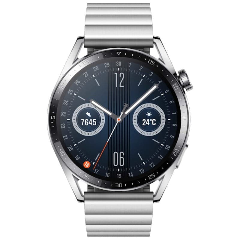 Huawei Watch GT 3 46mm Elite Acier Inoxydable - Montre Intelligente - Frontale