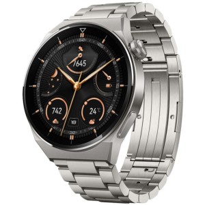 Relógio inteligente Huawei Watch GT 3 Pro Titanium com pulseira de Titânio