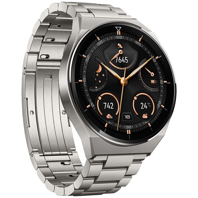 Relógio inteligente Huawei Watch GT 3 Pro Titanium com pulseira de Titânio - Item1
