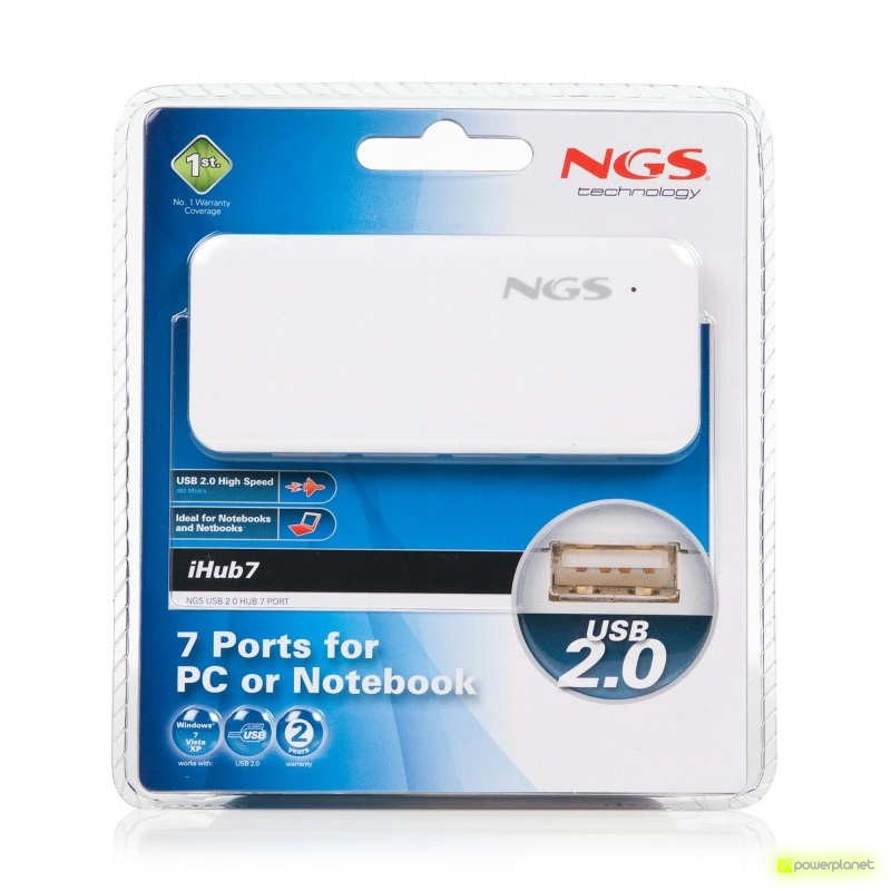 NGS iHub7 - USB 2.0 Hub com 7 portas - Item3
